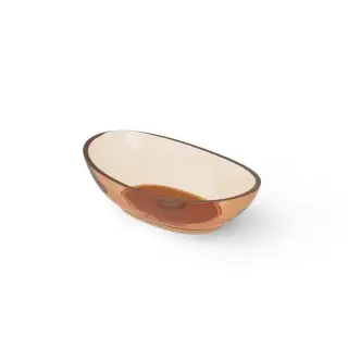 Dea Design Washbasins Раковина 60х35х16см., накладная, без отв., Glasstech, прозрачная смола, цвет: Sunset R1