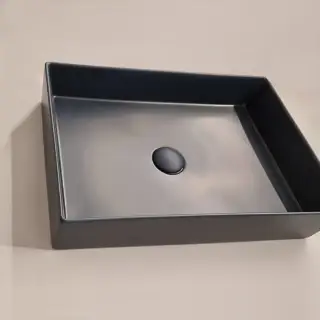 ArtCeram Scalino Раковина накладная 38х55 см, без отв под смеситель, без слив перелива, цвет: notte