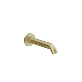 Gessi Origini Настенный излив, 19.2см., цвет: Brushed Brass PVD