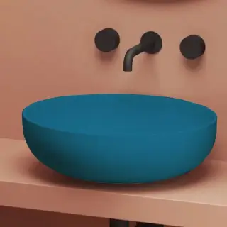 Artceram Jolie Раковина накладная/для пьедестала Ø 50 см, цвет: avio