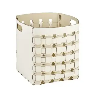 ADJ Корзина Geometria, 35x35xH40 см., цвет: белый/панна котта