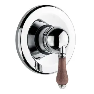 Nicolazzi Forest Встраиваемый смеситель для душа, 1 источник, ручки дерево, цвет: хром