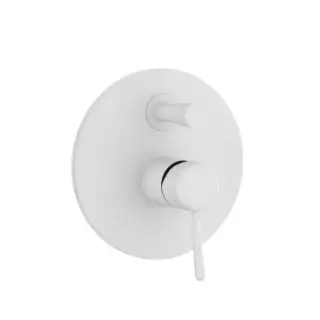 Gessi Goccia Встраиваемый однорычажный смеситель с переключателем, внешняя часть, цвет: белый