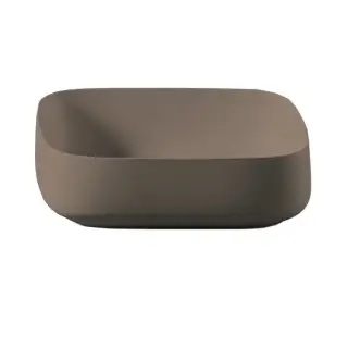 Artceram Cognac Раковина накладная Quadro 56x41 см, Saniglaze, цвет: matera