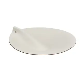 ADJ Крышка для корзины для белья, D33 см., цвет: белый/панна котта