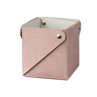 ADJ Коробочка MIU для чайных пакетов, 7x7xH8 см., цвет: пепельная роза/устричный