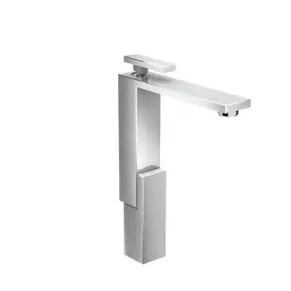 Axor Edge Смеситель для раковины, на 1 отв., с донным клапаном push/open, излив 180мм, алмазная огранка, цвет: хром