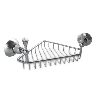 Nicolazzi Cristallo Di Rocca Полочка-решетка угловая, подвесной, цвет: хром