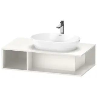 Duravit D-Neo Тумбочка подвесная компакт 100x55х26 см., раковина, 1 открытое отделение на левой стороне, цвет: белый высокоглянцевый
