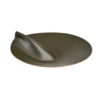 ADJ Крышка для корзины для белья, D33 см., цвет: оливковый/горчичный