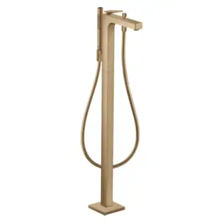 Axor Citterio Смеситель для ванны, напольный, с ручным душем, цвет: шлифованная бронза