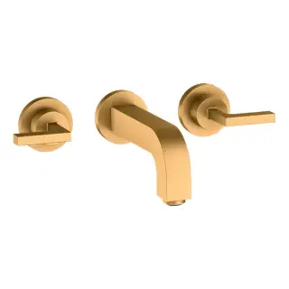 Axor Citterio Смеситель для раковины, встраиваемый, излив: 16.2см., ручка: рычаг, цвет: шлифованное золото