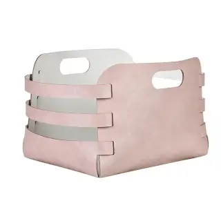 Colombo Adj Корзина Riga 27x36хH25см., настольная, цвет: пепельная роза/устричный