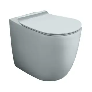 Simas Vignoni Унитаз приставной 56х36.5см., Rimless, с универсальным сливом, цвет: Tela matt