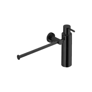 Colombo Plus Полотенцедержатель с дозатором для жидкого мыла, подвесной, цвет: чёрный матовый