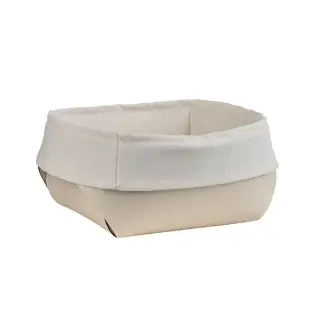 ADJ Корзина для хлеба, 15x15xH7 см., цвет: панна котта/белый