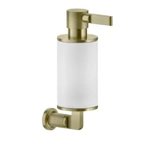 Gessi INCISO Дозатор для жидкого мыла, подвесной, цвет: белый/brushed brass pvd