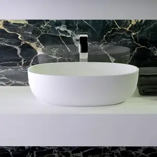 KNIEF Prime Раковина 53х35х90 см, без отв., цвет: белый матовый