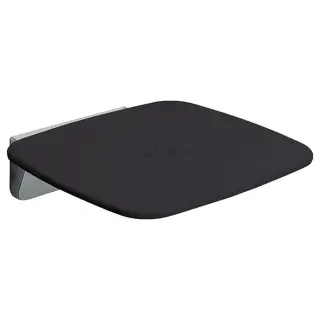 Colombo Complementi Сиденье для душа, с креплениями к стене, 160кг, цвет: черный