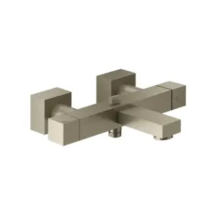 Gessi Rettangolo Смеситель для ванны, термостатический, с автоматическим переключателем ванна/душ, цвет: Finox