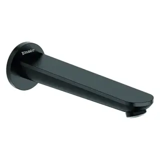 Duravit Wave Излив для ванны 202 мм, цвет: черный матовый