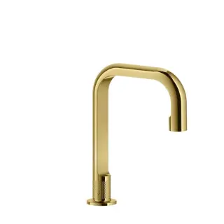 Gessi Inciso Излив для ванный, отдельностоящий, H: 24см. цвет: золото