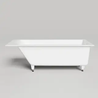 Salini Cascata Ванна встраиваемая, с прямоугольной чашей, 180x80x60см., регулируемые ножки, материал: S-Sense, цвет: белый матовый