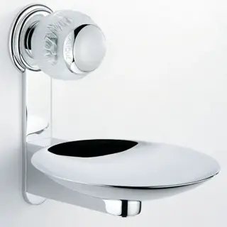 THG Panthere Cristal clair Мыльница металлическая ø 15см., подвесная, цвет: хром/прозрачный хрусталь