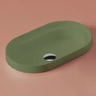 Artceram Fuori Scala Раковина встраиваемая 60х35 см, цвет: verde salvia