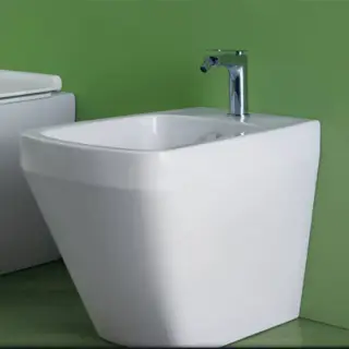 Simas Baden Baden Биде приставное 56х36 см, с 1 отв под смеситель, цвет: белый