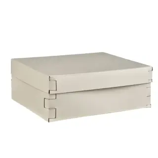 ADJ Коробка Snob, 36x30xH13,5 см., цвет: панна котта/белый