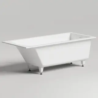 Salini Cascata KIT Ванна встраиваемая, с прямоугольной чашей, 170х75х60см, регулируемые ножки, донный клапан 