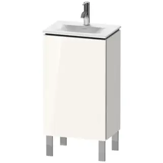 Duravit L-Cube База напольная 44x31.1x70.4см с раковиной, 1 стеклянная полка, 1 дверца, петли справа, цвет: глянцевый белый