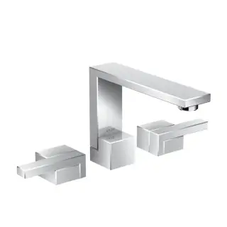 Axor Edge Смеситель для раковины, на 3 отв., с донным клапаном push/open, излив 173мм, цвет: хром