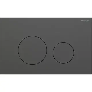Geberit Sigma40 Клавиша для двойного смыва, круглая: Хромированный черный