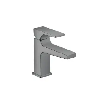 Hansgrohe Metropol Смеситель для раковины 100, на 1 отв, с донным клапаном, излив 127мм, цвет: шлифованный черный хром