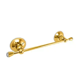 Nicolazzi Cristallo Di Rocca Полотенцедержатель 24 см, подвесной, цвет: золото