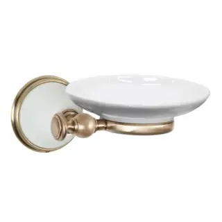 TW Harmony 106, подвесная мыльница, керамическая белая, цвет: белый/бронза