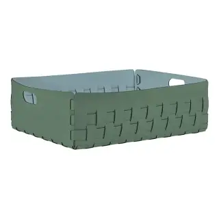 ADJ Корзинка Bottega, 60x50xH20 см., цвет: эвкалипт/небесный