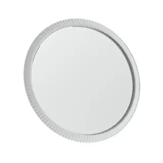 Artceram Зеркало Lord Ø76 см в керамической раме с LED-подсветкой и сенсорным выключателем, цвет: белый матовый