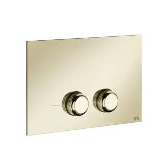 Gessi Venti20 Клавиша смыва для унитаза двойная, для инсталляций Geberit Sigma8 и Sigma12, цвет: Brass PVD