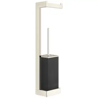 Gessi Inverso Accessories Стойка с держателем т/б и ершиком черным, подвесная, цвет: Warm Bronze Br PVD