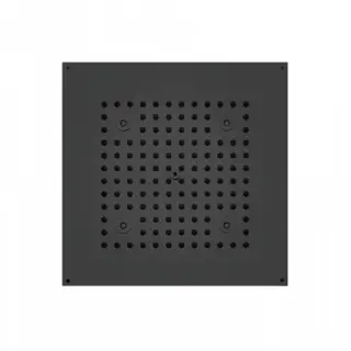 BOSSINI DREAM-CUBE Верхний душ 470 x 370 мм, с 4 LED RGB, блок питания/управления, Cromoterapia, гибкая подводка, цвет: черный матовый