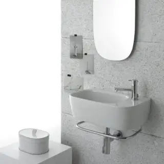 Globo Genesis Раковина 50х30х15 см, без отв., подвесная, цвет: белый