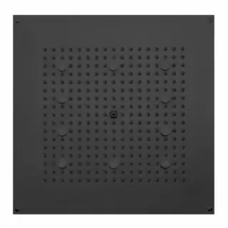 BOSSINI DREAM-CUBE Верхний душ 470 x 470 мм, с 10 LED (белый), блок питания/управления, цвет: черный матовый