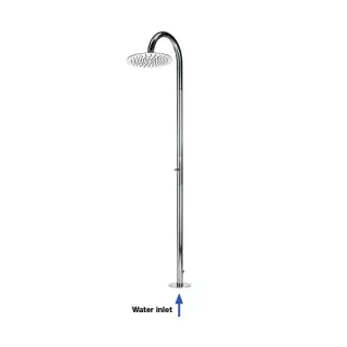 Bossini Tetis Душевая колонна с верхним душем Ø25см., напольная, цвет: хром