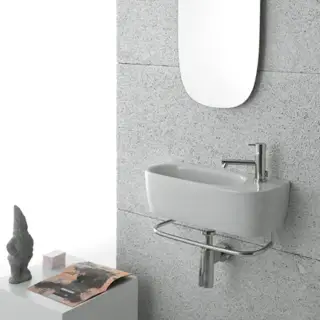 Globo Genesis Раковина 50х22х15 см, без отв., подвесная, цвет: белый