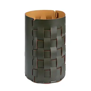 ADJ Корзина для мусора Bottega, D22xH35 см., цвет: оливковый/горчичный