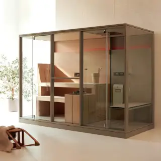 Effegibi Logica Filo Сауна&Хаммам 300x137х211см, в нишу, цвет: Stone