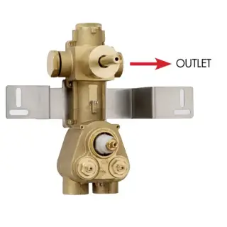 Bossini Встраиваемая часть термостата с запорным клапаном,1 выход, высокой пропускной способности на ¾